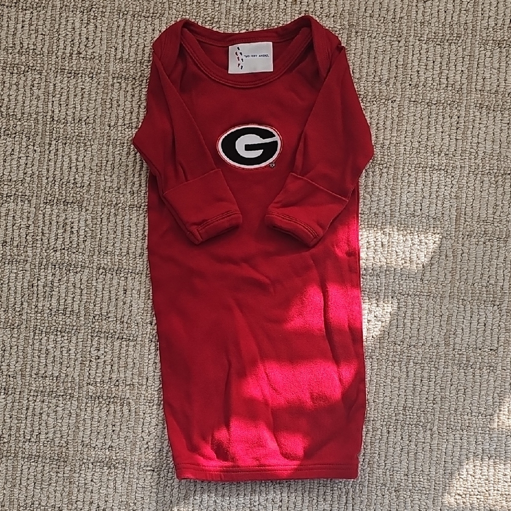 Baby Georgia Bull Dogs Onesie